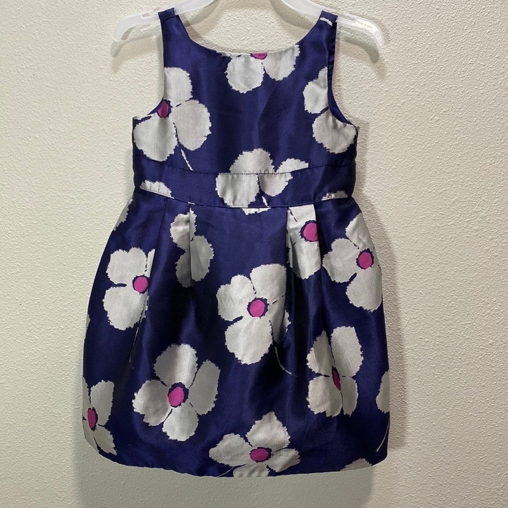 Janie‎ and Jack Posh Posy floral dress blue silver Daisy 2015